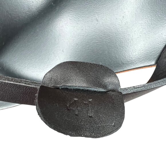 Hermes Black Orange Calf Leather Monte Carlo Sandal Shoes EU 41 Flip Flops Italy main image 5